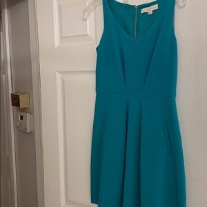 Teal A-line dress size 0 petite
